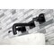 Kingston Brass KS6120DFL Two-Handle Wall Mount Bathroom Faucet, Matte Black KS6120DFL - alternate 2